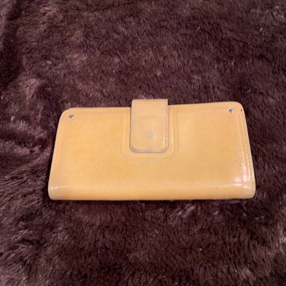Fossil Genuine Leather Yellow Wallet